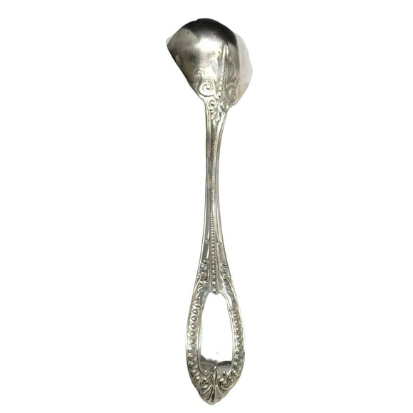 Sterling Silver Berry Spoon William Gale & Son Italian 1860 Monogram CR53 - Picture 10 of 11
